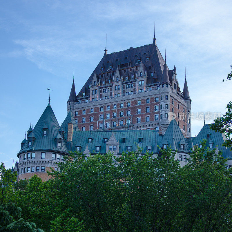 魁北克城和Chateau Frontenac酒店，加拿大
